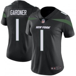 Jets #1 Ahmad Sauce Gardner Black Alternate Women's Stitched NFL Vapor Untouchable Limited Jersey