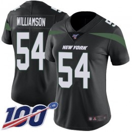 New York Jets #54 Avery Williamson Black Alternate Women's Stitched NFL 100th Season Vapor Limited Jersey