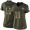 Eagles #11 A.J. Brown Green Super Bowl LVII Patch Women's Stitched NFL Limited 2015 Salute To Service Jersey