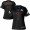 Eagles #1 Jalen Hurts Black Super Bowl LVII Patch Women's NFL Fashion Game Jersey