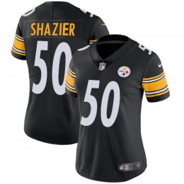 Pittsburgh Steelers #50 Ryan Shazier Black Team Color Women's Stitched NFL Vapor Untouchable Limited Jersey