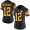 Steelers #12 Terry Bradshaw Black Women's Stitched NFL Limited Rush Jersey