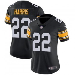 Steelers #22 Najee Harris Black Alternate Women's Stitched NFL Vapor Untouchable Limited Jersey