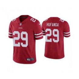 Men's Youth Women's San Francisco 49ers #29 Talanoa Hufanga Red Vapor Limited Jersey