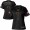 49ers #1 Jimmie Ward Black Women's NFL Fashion Game Jersey