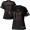 49ers #16 Joe Montana Black Women's NFL Fashion Game Jersey
