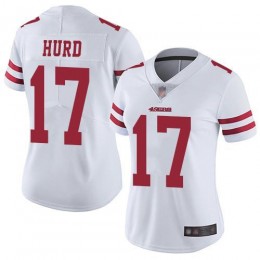 San Francisco 49ers #17 Jalen Hurd White Women's Stitched NFL Vapor Untouchable Limited Jersey