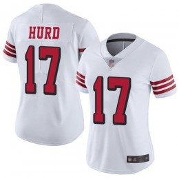 San Francisco 49ers #17 Jalen Hurd White Rush Women's Stitched NFL Vapor Untouchable Limited Jersey