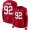 San Francisco 49ers #92 Kerry Hyder Red Team Color Women's Stitched NFL Limited Therma Long Sleeve Jersey