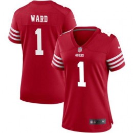 San Francisco 49ers #1 Jimmie Ward Women's 2022 Player Game Jersey-Scarlet
