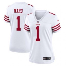 San Francisco 49ers #1 Jimmie Ward Women's 2022 Player Game Jersey-White