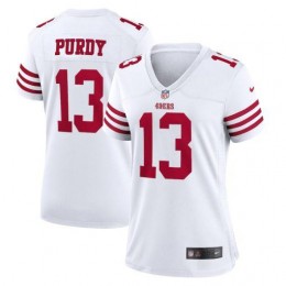 San Francisco 49ers #13 Brock Purdy White Women's 2022-23 NFL Game Jersey