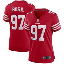 San Francisco 49ers #97 Nick Bosa Scarlet Women's 2022-23 NFL Game Jersey