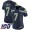 Seahawks #7 Geno Smith Steel Blue Team Color Women's Stitched NFL 100th Season Vapor Untouchable Limited Jersey