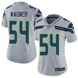 Seattle Seahawks #54 Bobby Wagner Grey Alternate Women's Stitched NFL Vapor Untouchable Limited Jersey