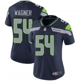 Seattle Seahawks #54 Bobby Wagner Steel Blue Team Color Women's Stitched NFL Vapor Untouchable Limited Jersey
