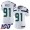 Seattle Seahawks #91 Jarran Reed White Women's Stitched NFL 100th Season Vapor Limited Jersey
