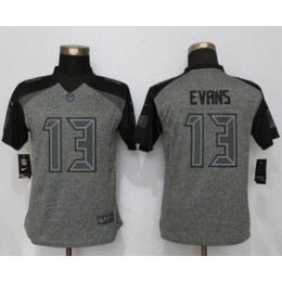 Buccaneers #13 Mike Evans Gray Women's Stitched NFL Limited Gridiron Gray Jersey
