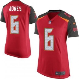 Buccaneers #6 Julio Jones Red Team Color Women's Stitched NFL Vapor Untouchable Elite Jersey
