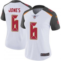 Buccaneers #6 Julio Jones White Women's Stitched NFL Vapor Untouchable Limited Jersey