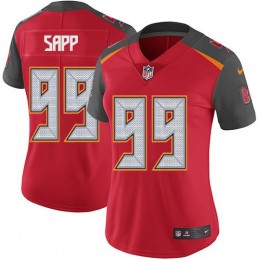 Tampa Bay Buccaneers #99 Warren Sapp Red Team Color Women's Stitched NFL Vapor Untouchable Limited Jersey