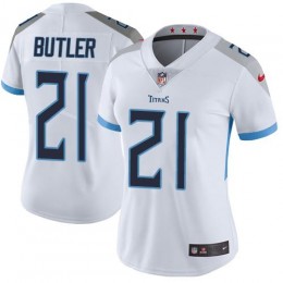 Tennessee Titans #21 Malcolm Butler White Women's Stitched NFL Vapor Untouchable Limited Jersey