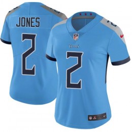 Tennessee Titans #2 Julio Jones Light Blue Alternate Women's Stitched NFL Vapor Untouchable Limited Jersey