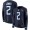 Tennessee Titans #2 Julio Jones Navy Blue Team Color Women's Stitched NFL Limited Therma Long Sleeve Jersey