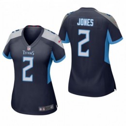 Tennessee Titans #2 Julio Jones Women's Game NFL Jersey-Navy Womens