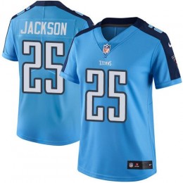 Tennessee Titans #25 Adoree' Jackson Light Blue Women's Stitched NFL Limited Rush Jersey