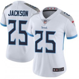 Tennessee Titans #25 Adoree' Jackson White Women's Stitched NFL Vapor Untouchable Limited Jersey
