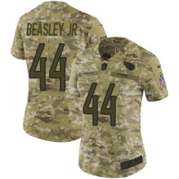 Tennessee Titans #44 Vic Beasley Jr Camo Women's Stitched NFL Limited 2018 Salute To Service Jersey