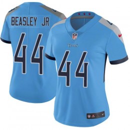 Tennessee Titans #44 Vic Beasley Jr Light Blue Alternate Women's Stitched NFL Vapor Untouchable Limited Jersey