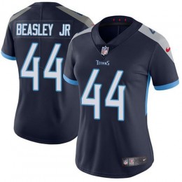 Tennessee Titans #44 Vic Beasley Jr Navy Blue Team Color Women's Stitched NFL Vapor Untouchable Limited Jersey