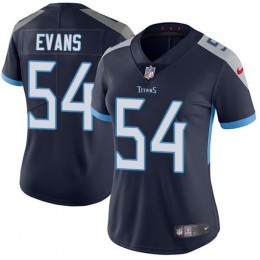 Tennessee Titans #54 Rashaan Evans Navy Blue Team Color Women's Stitched NFL Vapor Untouchable Limited Jersey