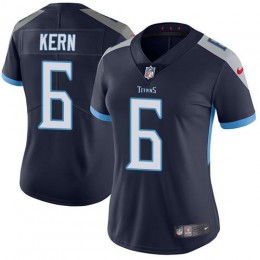 Tennessee Titans #6 Brett Kern Navy Blue Team Color Women's Stitched NFL Vapor Untouchable Limited Jersey