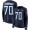 Tennessee Titans #70 Ty Sambrailo Navy Blue Team Color Women's Stitched NFL Limited Therma Long Sleeve Jersey