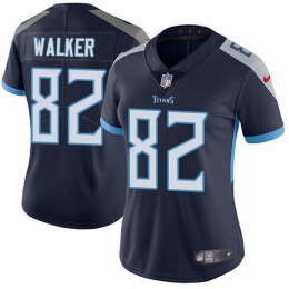 Tennessee Titans #82 Delanie Walker Navy Blue Team Color Women's Stitched NFL Vapor Untouchable Limited Jersey