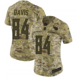 Tennessee Titans #84 Corey Davis Camo Women's Stitched NFL Limited 2018 Salute to Service Jersey