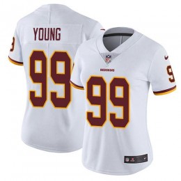 Commanders #99 Chase Young White Women's Stitched NFL Vapor Untouchable Limited Jersey