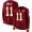 Washington Commanders #11 Alex Smith Burgundy Red Team Color Women's Stitched NFL Limited Therma Long Sleeve Jersey