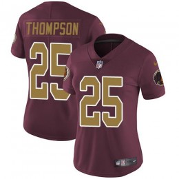 Washington Commanders #25 Chris Thompson Burgundy Red Alternate Women's Stitched NFL Vapor Untouchable Limited Jersey