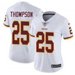 Washington Commanders #25 Chris Thompson White Women's Stitched NFL Vapor Untouchable Limited Jersey