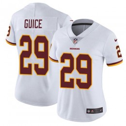 Washington Commanders #29 Derrius Guice White Women's Stitched NFL Vapor Untouchable Limited Jersey