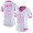 Washington Commanders #75 Brandon Scherff White/Pink Women's Stitched NFL Limited Rush Fashion Jersey