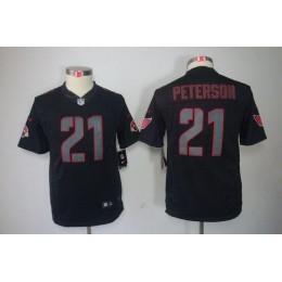 Cardinals #21 Patrick Peterson Black Impact Youth Stitched NFL Limited Jersey