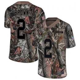 Cardinals #2 Marquise Brown Camo Youth Stitched NFL Limited Rush Realtree Jersey