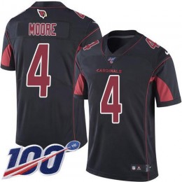 Cardinals #4 Rondale Moore Black Youth Stitched NFL Limited Rush 100th Season Jersey