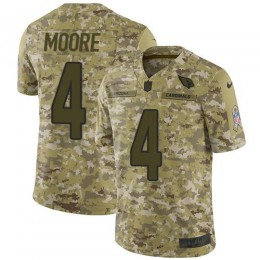 Cardinals #4 Rondale Moore Camo Youth Stitched NFL Limited 2018 Salute To Service Jersey