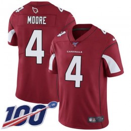 Cardinals #4 Rondale Moore Red Team Color Youth Stitched NFL 100th Season Vapor Untouchable Limited Jersey